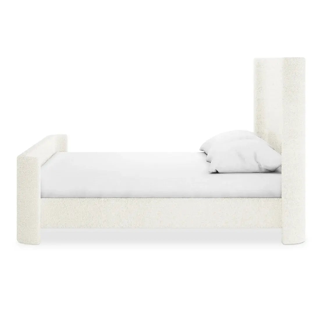 Palmira Queen Boucle Fabric Bed Frame Australia Beyond Living