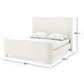 Palmira Queen Boucle Fabric Bed Frame Australia Beyond Living