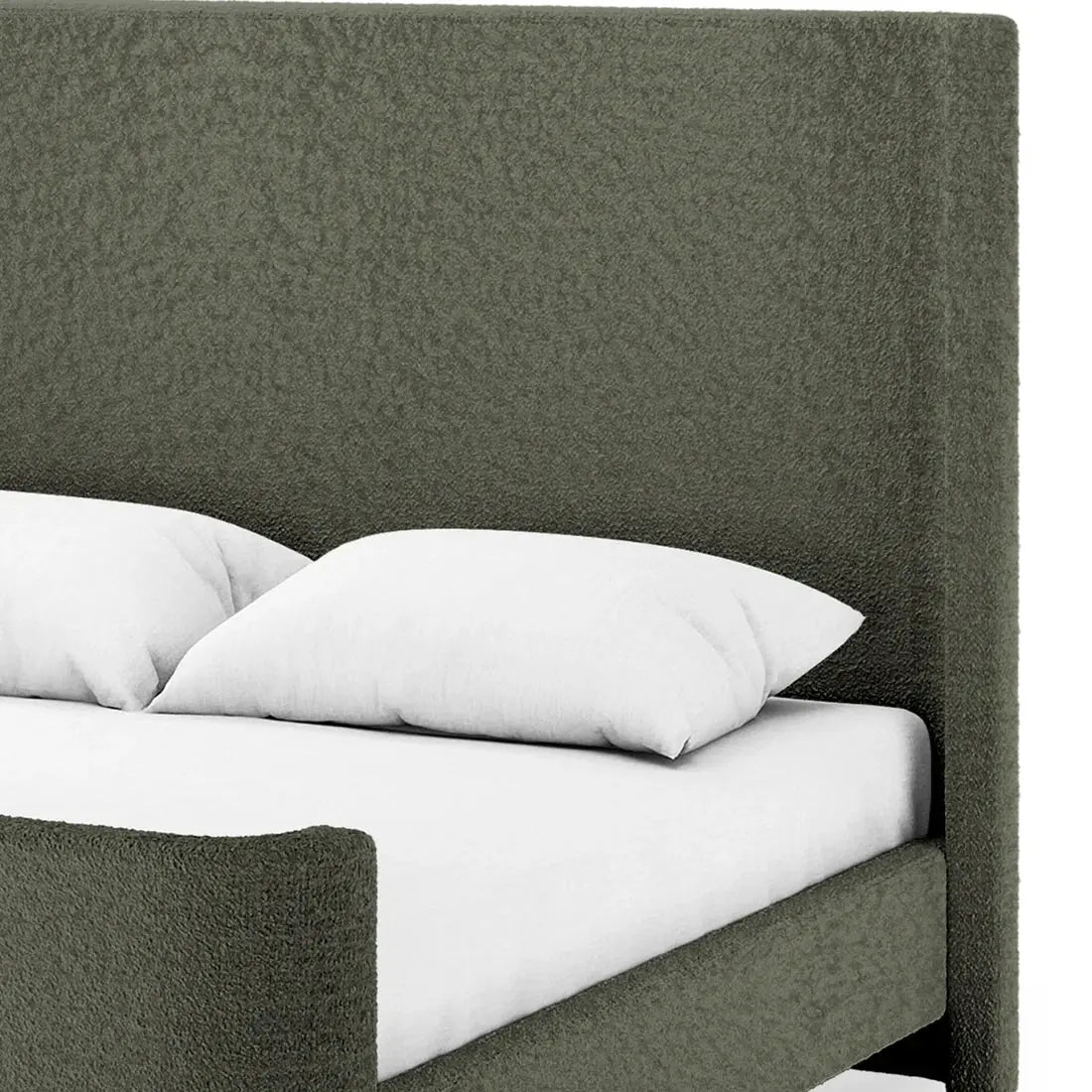Palmira Queen Boucle Fabric Bed Frame Australia Beyond Living