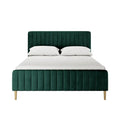 Seneca Channel Tufted Velvet Bed Frame Australia Beyond Living