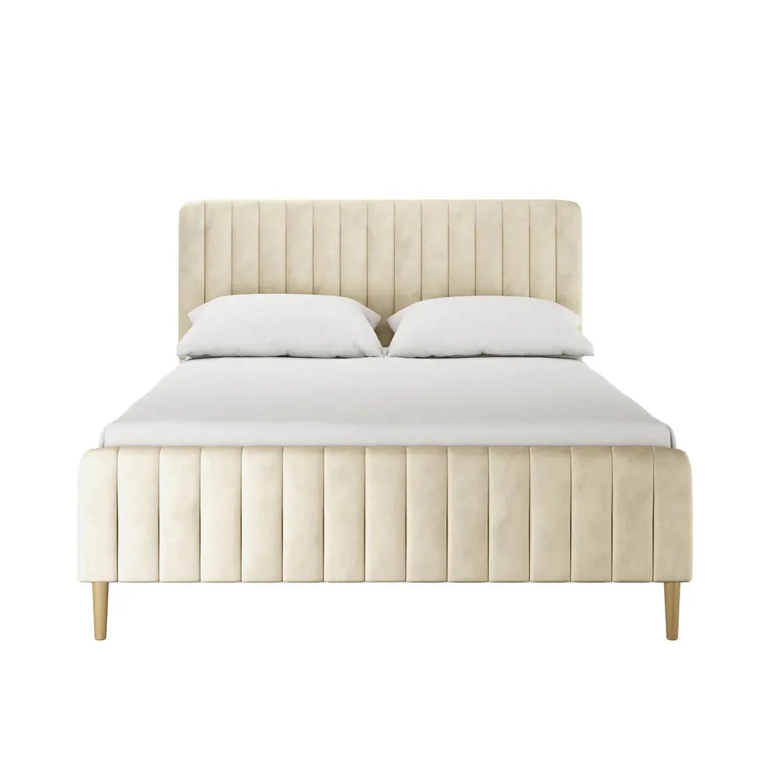 Seneca Channel Tufted Velvet Bed Frame Australia Beyond Living