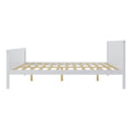 Tertia Double Solid Pine Wood Bed Australia White Timber Frame Beyond Living