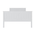 Tertia Double Solid Pine Wood Bed Australia White Timber Frame Beyond Living