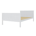 Tertia Double Solid Pine Wood Bed Australia White Timber Frame Beyond Living