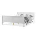 Tertia Double Solid Pine Wood Bed Australia White Timber Frame Beyond Living