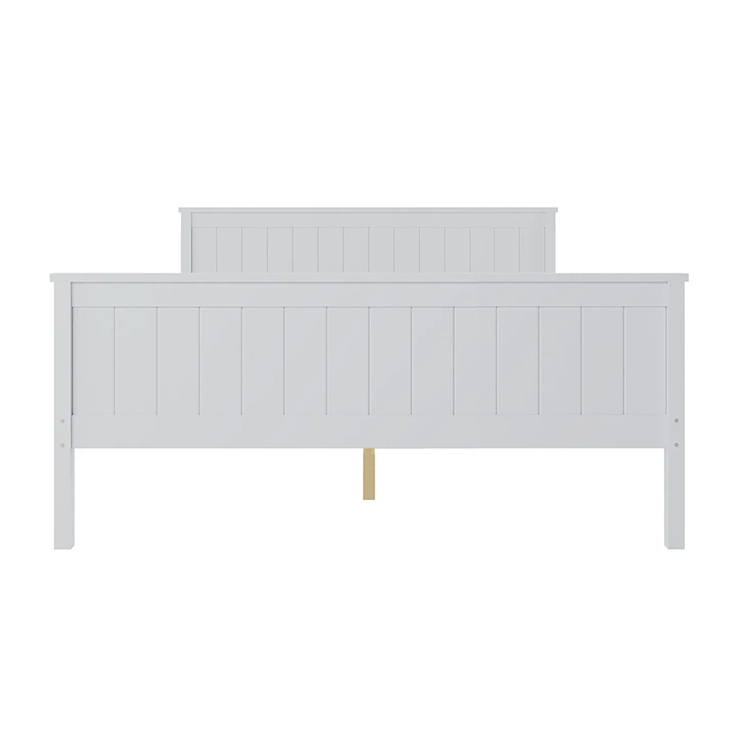 Tertia Double Solid Pine Wood Bed Australia White Timber Frame Beyond Living