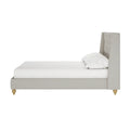 Vilania Double Fabric Bed Frame with Buttons Australia Beyond Living