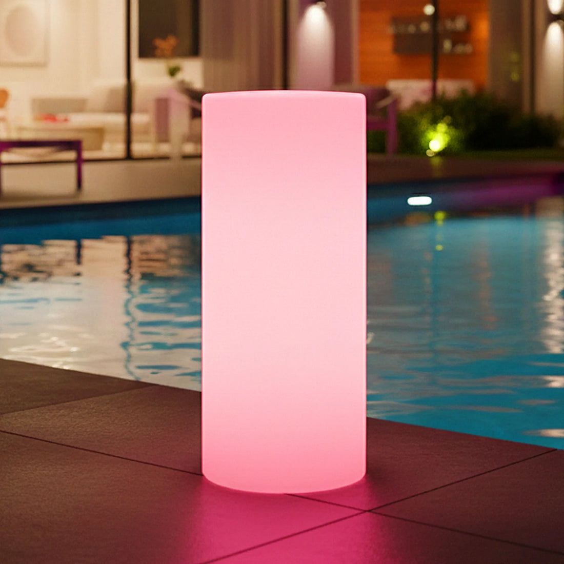 LED Outdoor Bollard Light – 16 Colour Garden Path Light