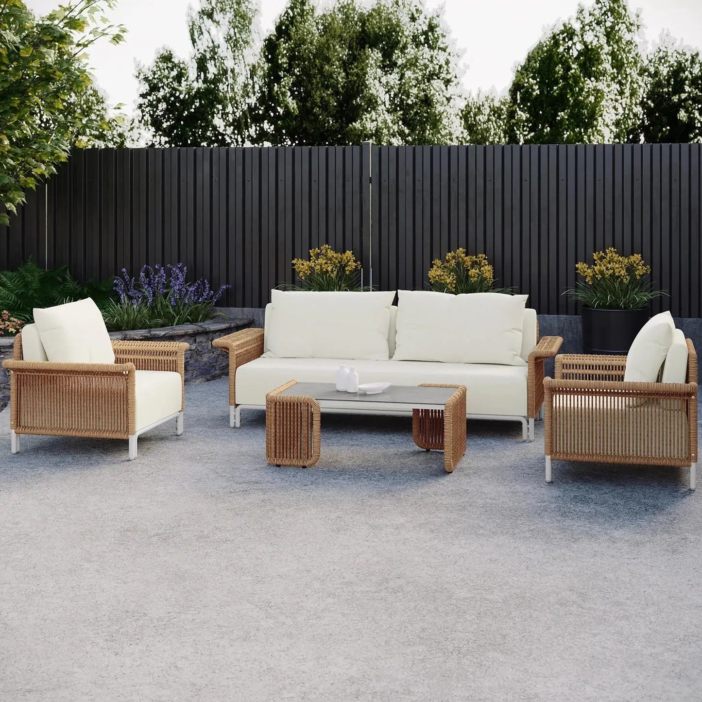 Avon 4 Seater Premium Rattan Outdoor Sofa Set Australia Beyond Living