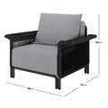 Avon 4 Seater Premium Rattan Outdoor Sofa Set Australia Beyond Living