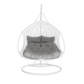 2 Seater Hanging Egg Chair – Outdoor Wicker Pod Chair Black Beyond Living