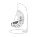 2 Seater Hanging Egg Chair – Outdoor Wicker Pod Chair Black Beyond Living