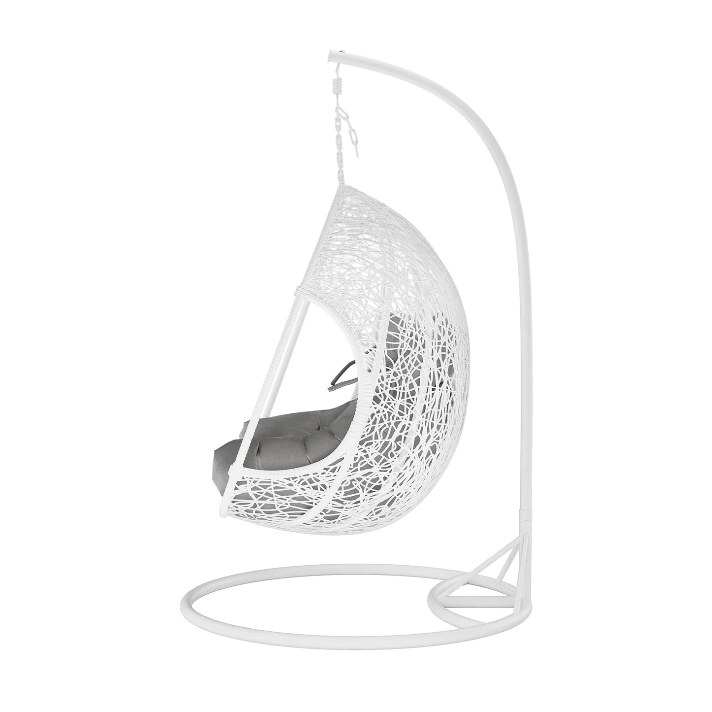 2 Seater Hanging Egg Chair – Outdoor Wicker Pod Chair Black Beyond Living