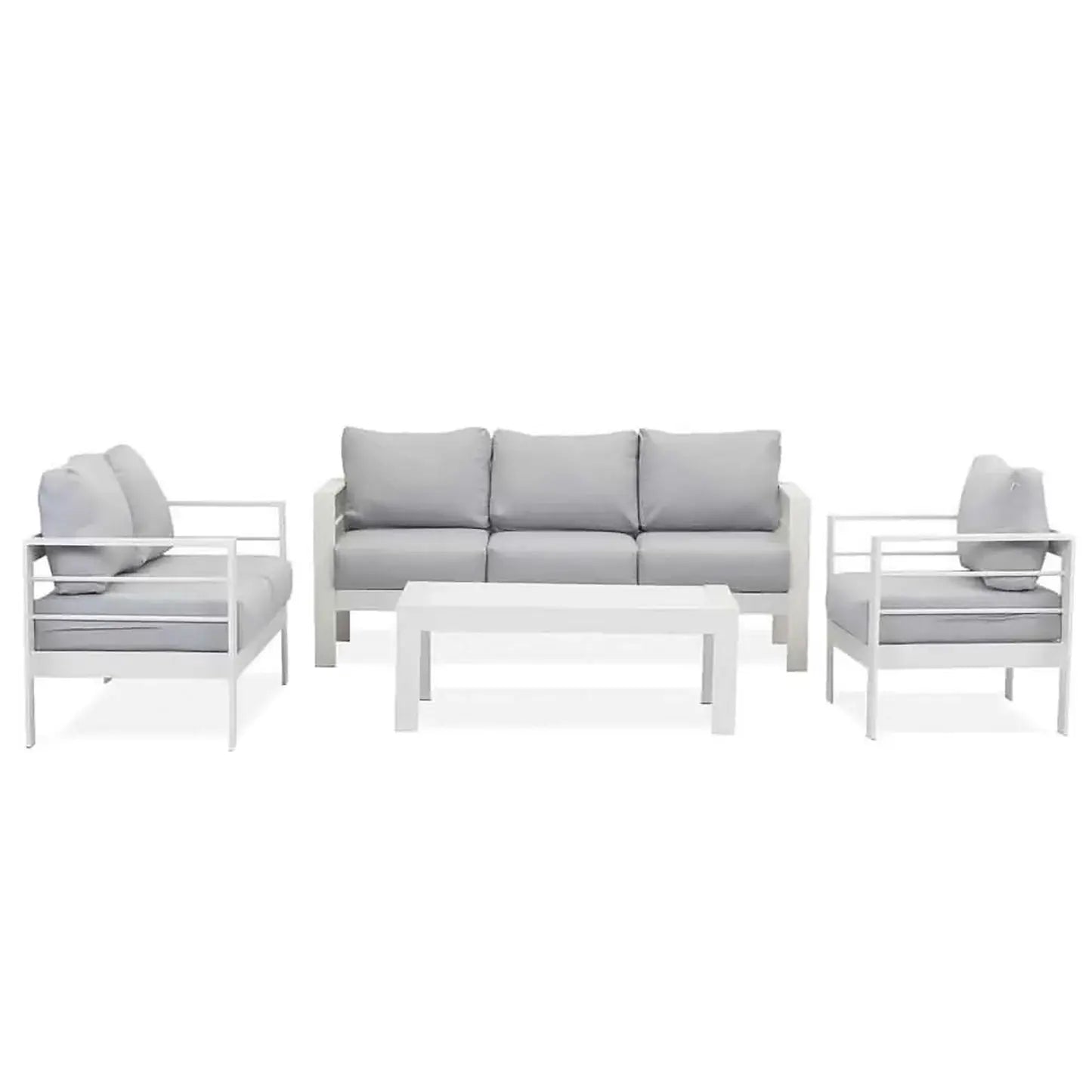 Luxo Bayo 6 Seater Aluminium Outdoor Dining Set Australia Beyond Living