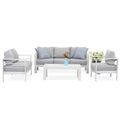 Luxo Bayo 6 Seater Aluminium Outdoor Dining Set Australia Beyond Living