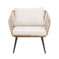 Bequia 4-Seater Aluminium Rope Wicker Outdoor Sofa in Sand Beyond Living