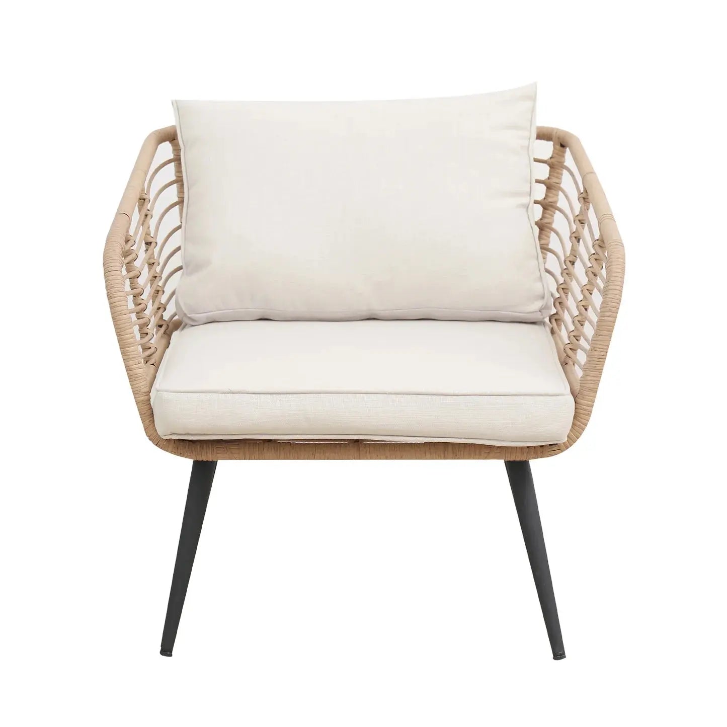 Bequia 4-Seater Aluminium Rope Wicker Outdoor Sofa in Sand Beyond Living