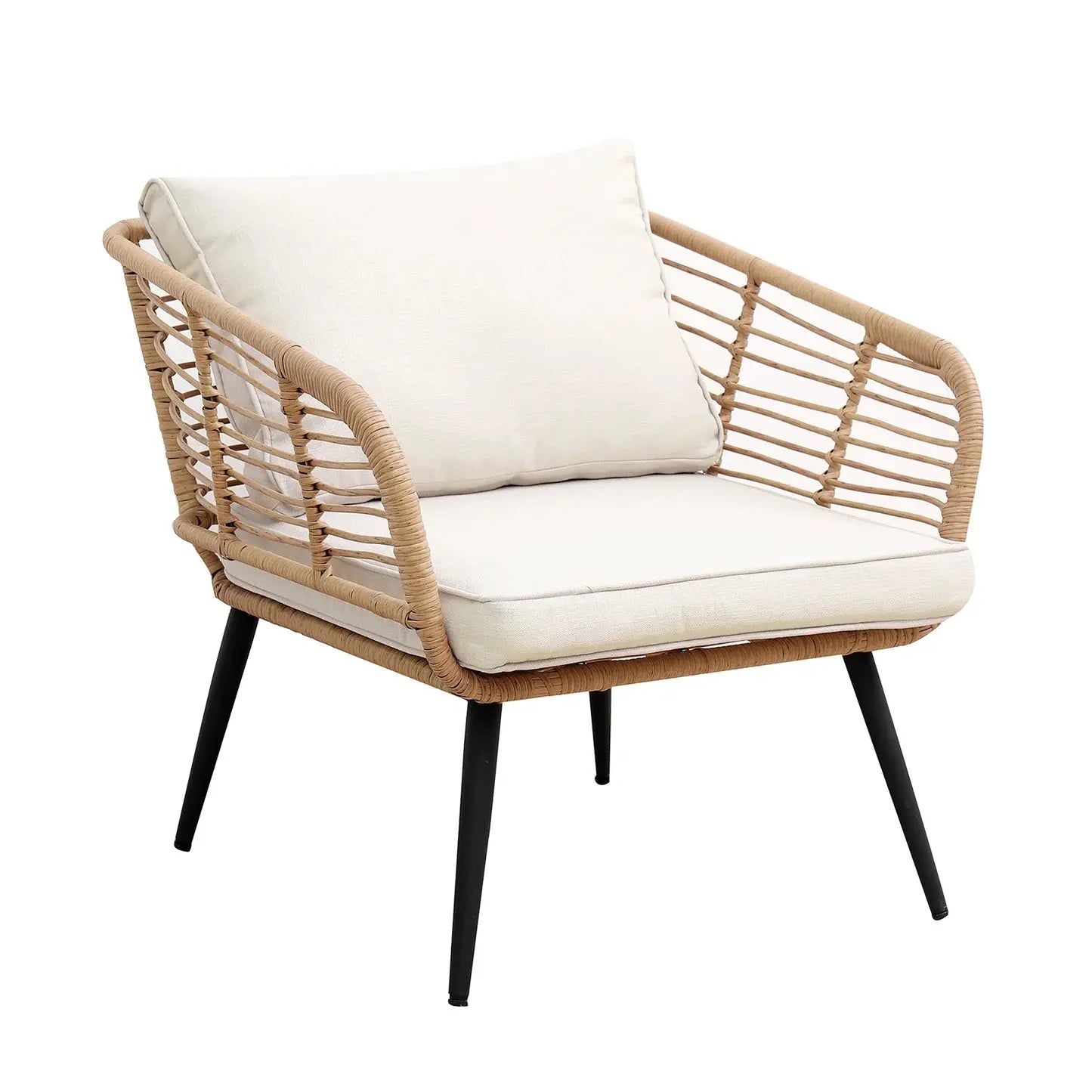 Bequia 4-Seater Aluminium Rope Wicker Outdoor Sofa in Sand Beyond Living