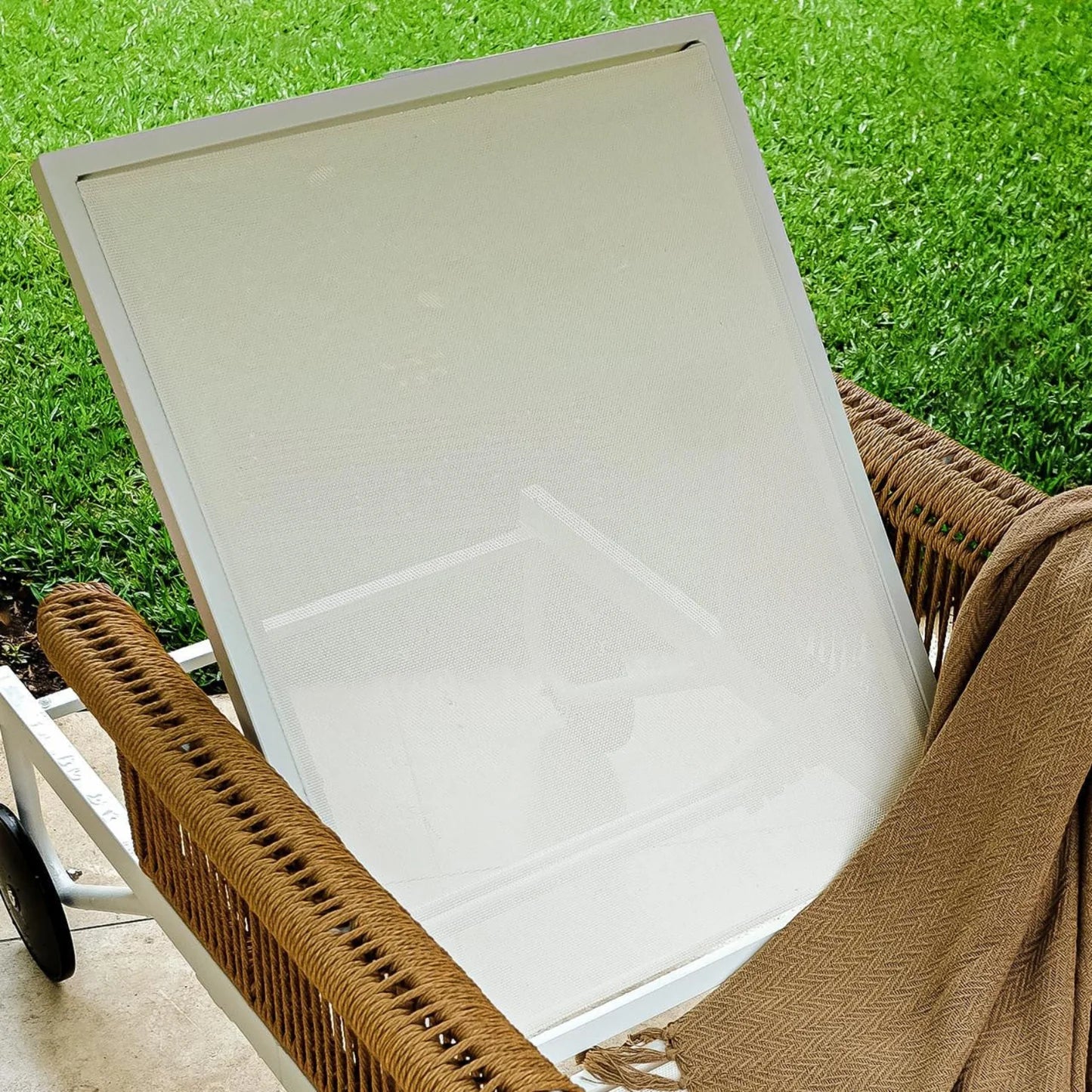 Outdoor Rattan Sun Lounger – Premium Poolside Patio Chair Beyond Living