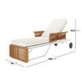 Outdoor Rattan Sun Lounger – Premium Poolside Patio Chair Beyond Living