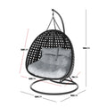2 Seater Hanging Egg Chair – Outdoor Wicker Pod Chair Beyond Living
