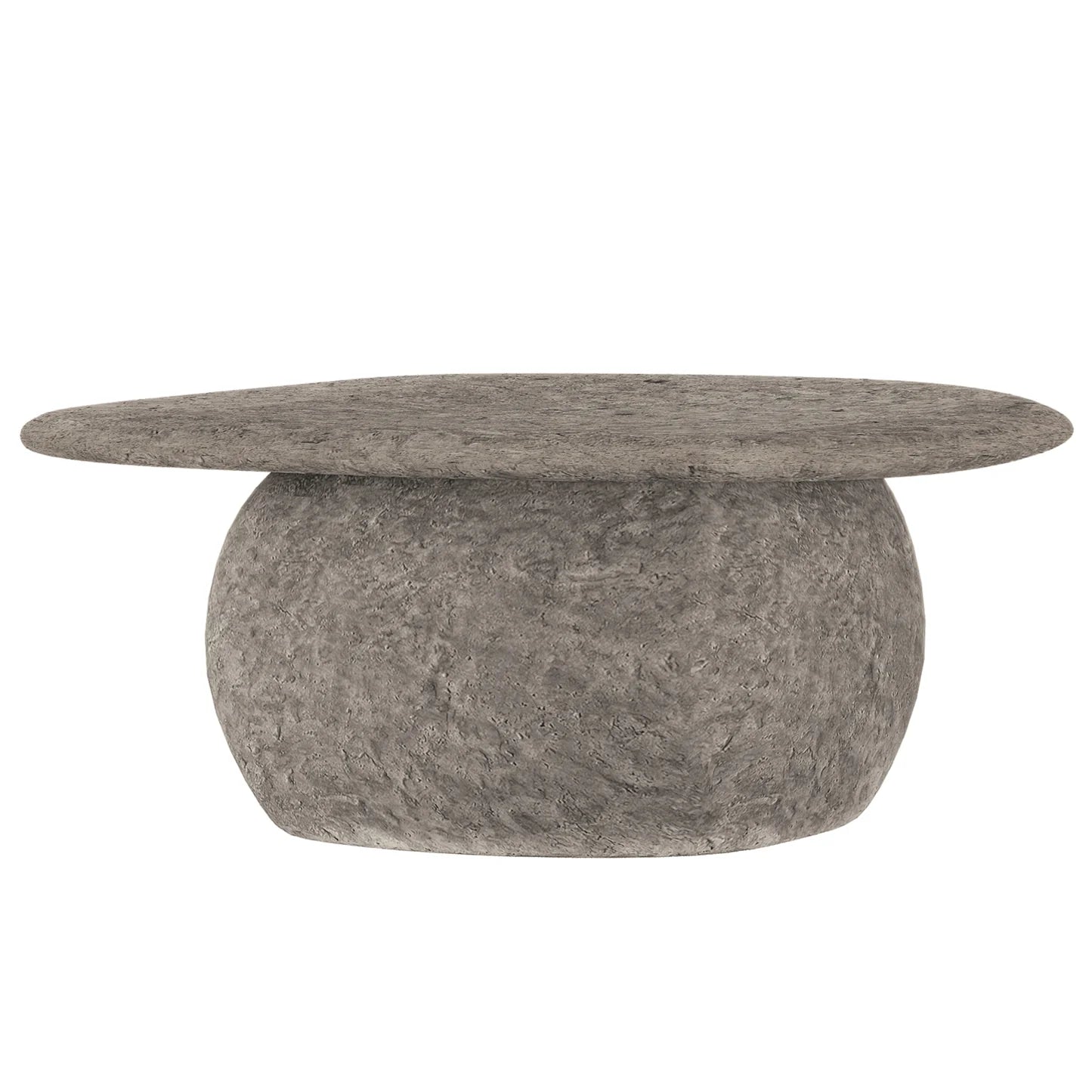 Outdoor Concrete Coffee Table – Round Stone Patio Table Beyond Living