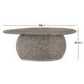 Outdoor Concrete Coffee Table – Round Stone Patio Table Beyond Living