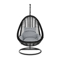 Rattan Hanging Egg Chair – Curved Outdoor Pod Chair Beyond Living