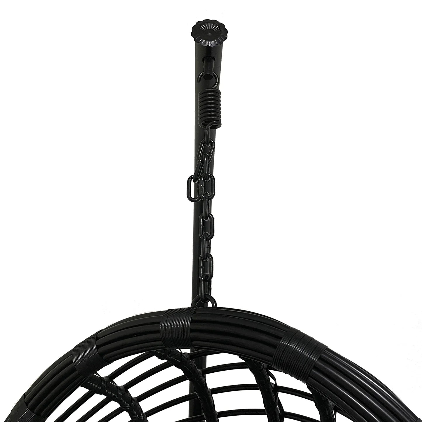 Rattan Hanging Egg Chair – Curved Outdoor Pod Chair Beyond Living