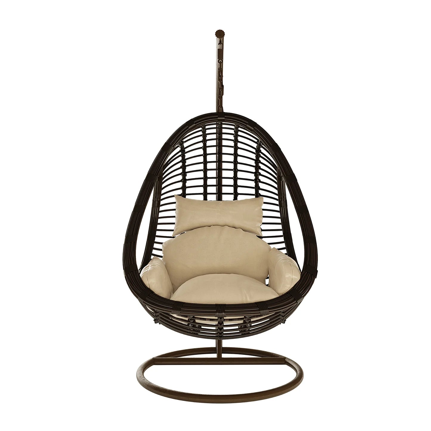 Rattan Hanging Egg Chair – Curved Outdoor Pod Chair Beyond Living