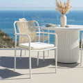 Evone Aluminium Rope Outdoor Dining Chairs Set Australia Beyond Living