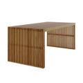 6 Seater Acacia Outdoor Dining Bench Set – Natural Patio Table Beyond Living