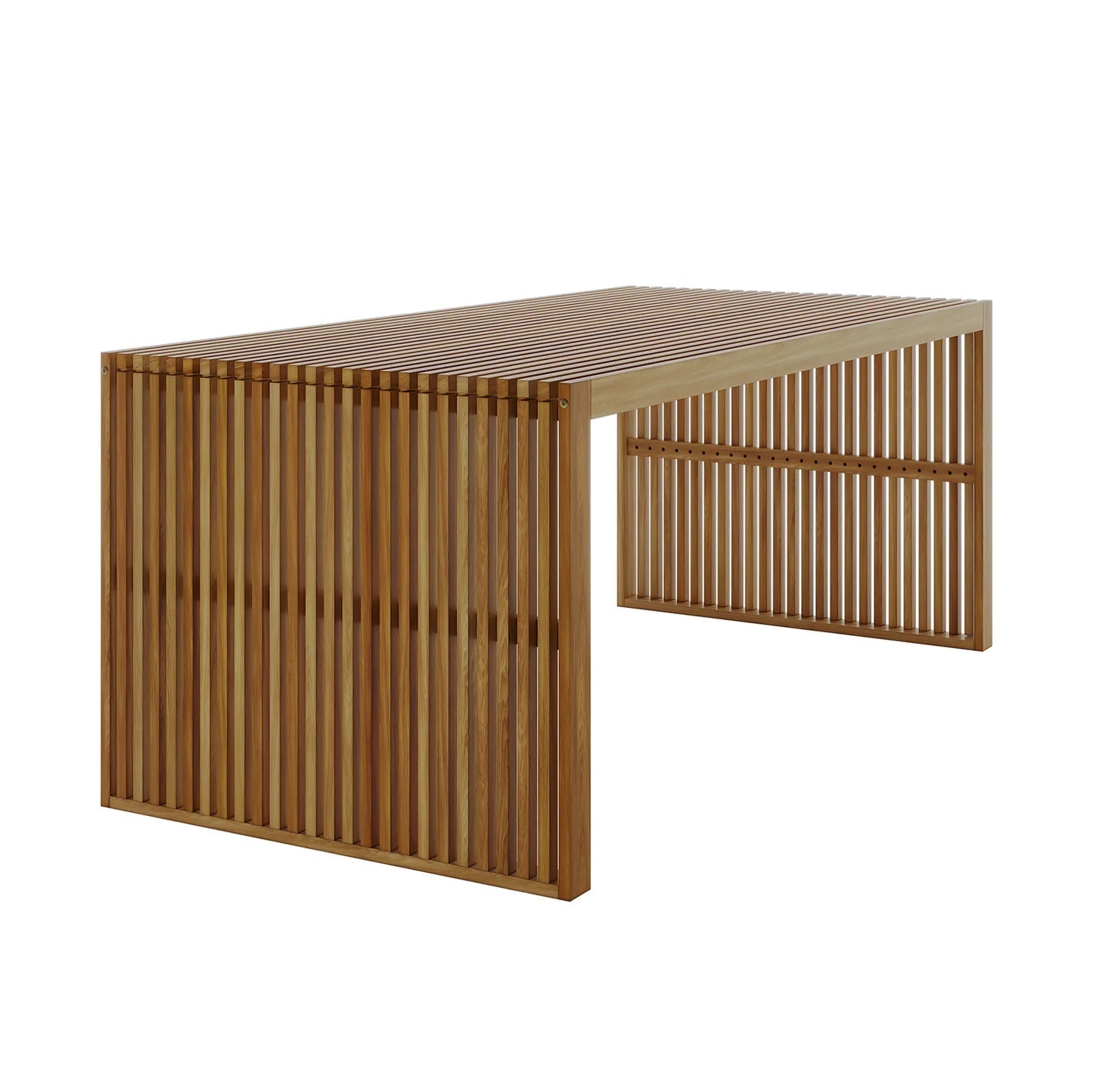 6 Seater Acacia Outdoor Dining Bench Set – Natural Patio Table Beyond Living