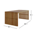 6 Seater Acacia Outdoor Dining Bench Set – Natural Patio Table Beyond Living