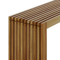 6 Seater Acacia Outdoor Dining Bench Set – Natural Patio Table Beyond Living