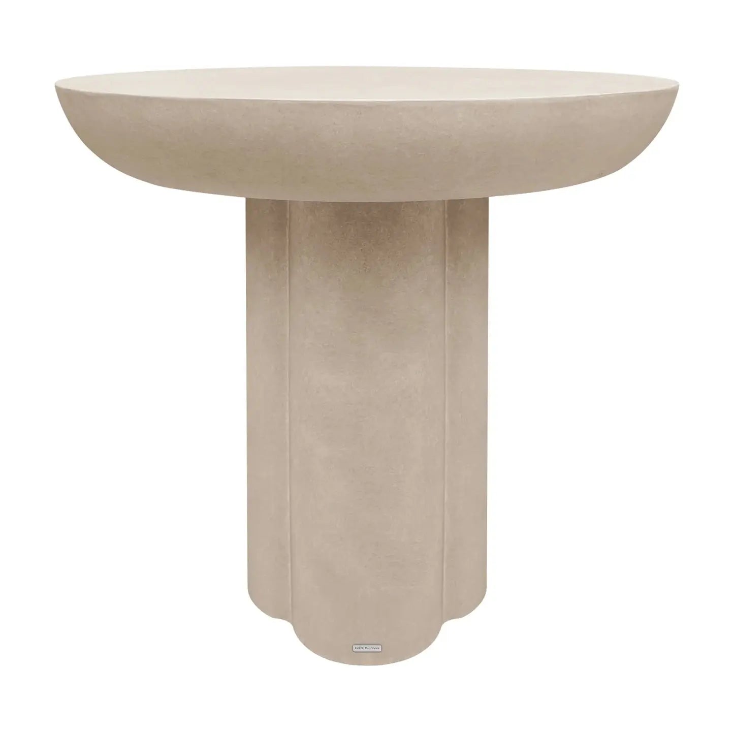 Jareth Round Concrete Outdoor Entry Table Australia Beyond Living