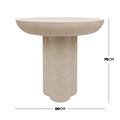 Jareth Round Concrete Outdoor Entry Table Australia Beyond Living