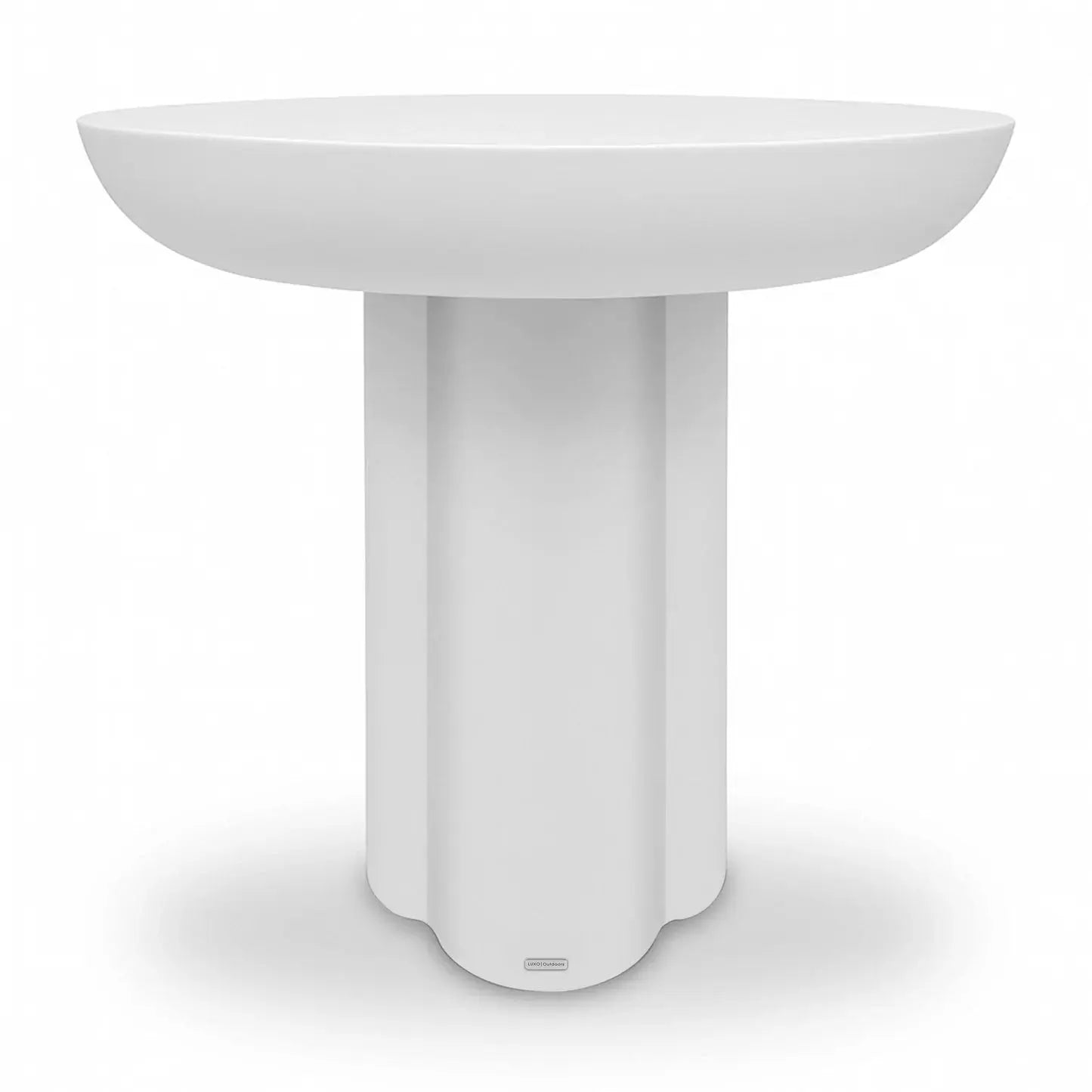 Jareth Round Concrete Outdoor Entry Table Australia Beyond Living