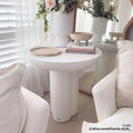 Jareth Round Concrete Outdoor Entry Table Australia Beyond Living