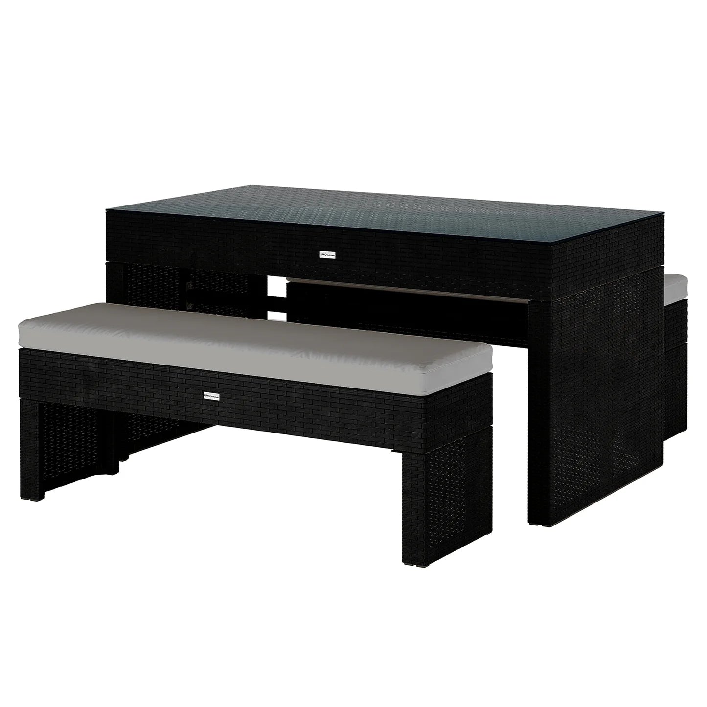 4 Seater Outdoor Dining Bench Set – Patio Table & Bench Set Beyond Living