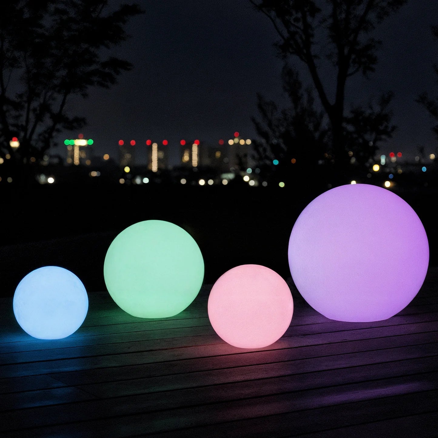 Floating LED Ball Light 20cm – Waterproof Outdoor RGB Light Beyond Living