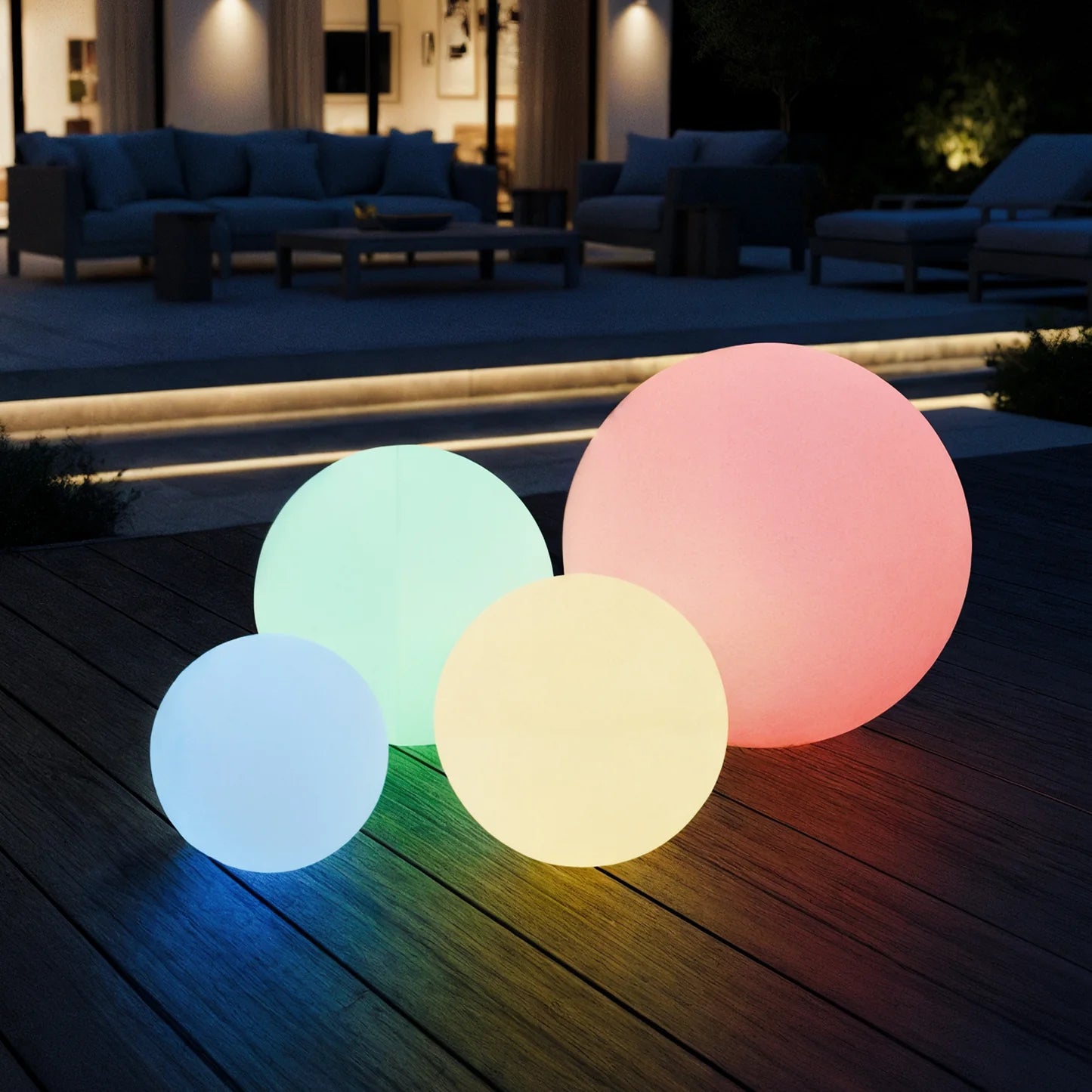 Floating LED Ball Light 20cm – Waterproof Outdoor RGB Light Beyond Living