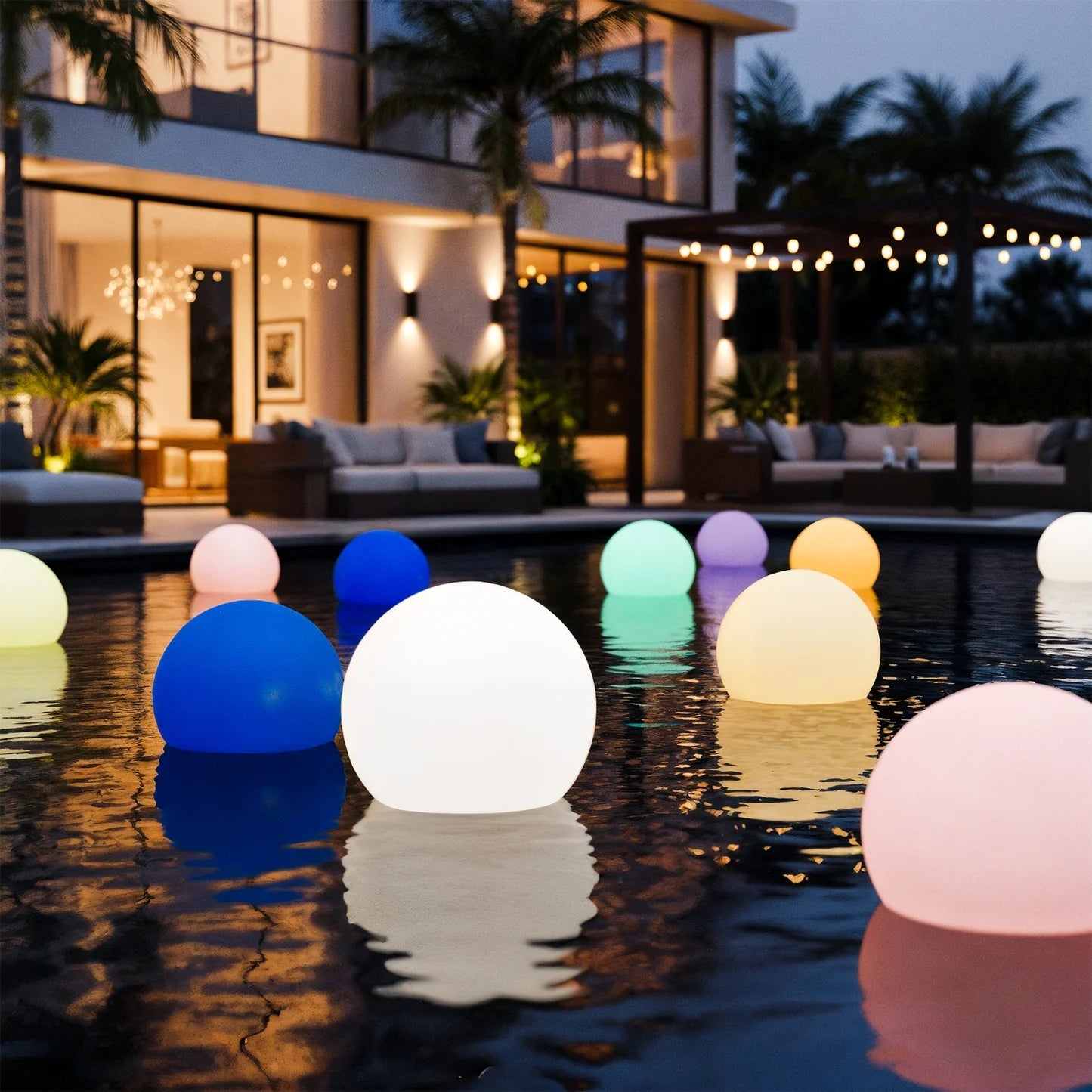 Floating LED Ball Light 20cm – Waterproof Outdoor RGB Light Beyond Living