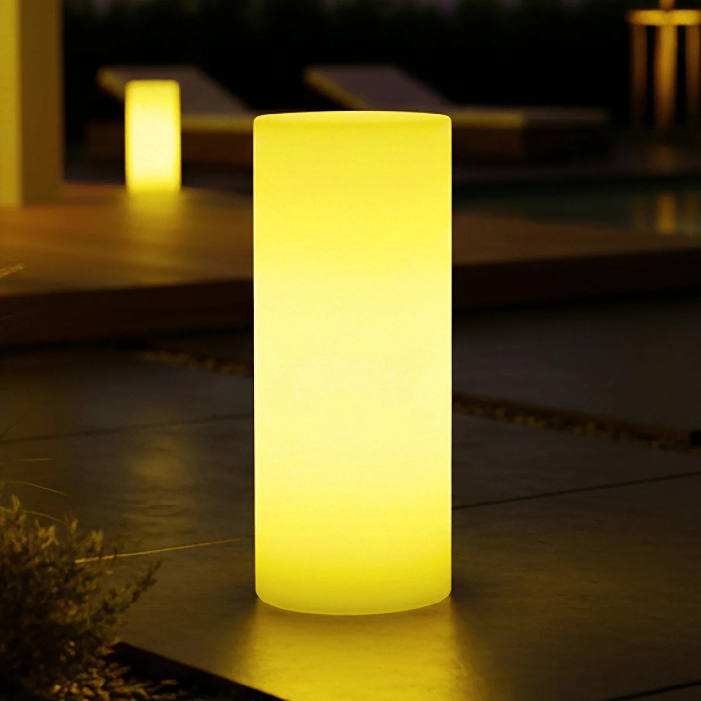 LED Outdoor Bollard Light – 16 Colour Garden Path Light Beyond Living