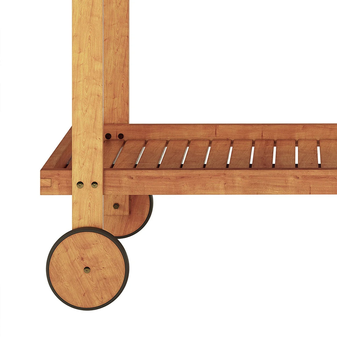 Beyond Living outdoor kitchen trolley solid wood BBQ cart