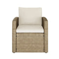 Mapa 7 Seater Wicker Outdoor Dining Sofa Set in Natural Beyond Living