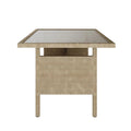 Mapa 7 Seater Wicker Outdoor Dining Sofa Set in Natural Beyond Living