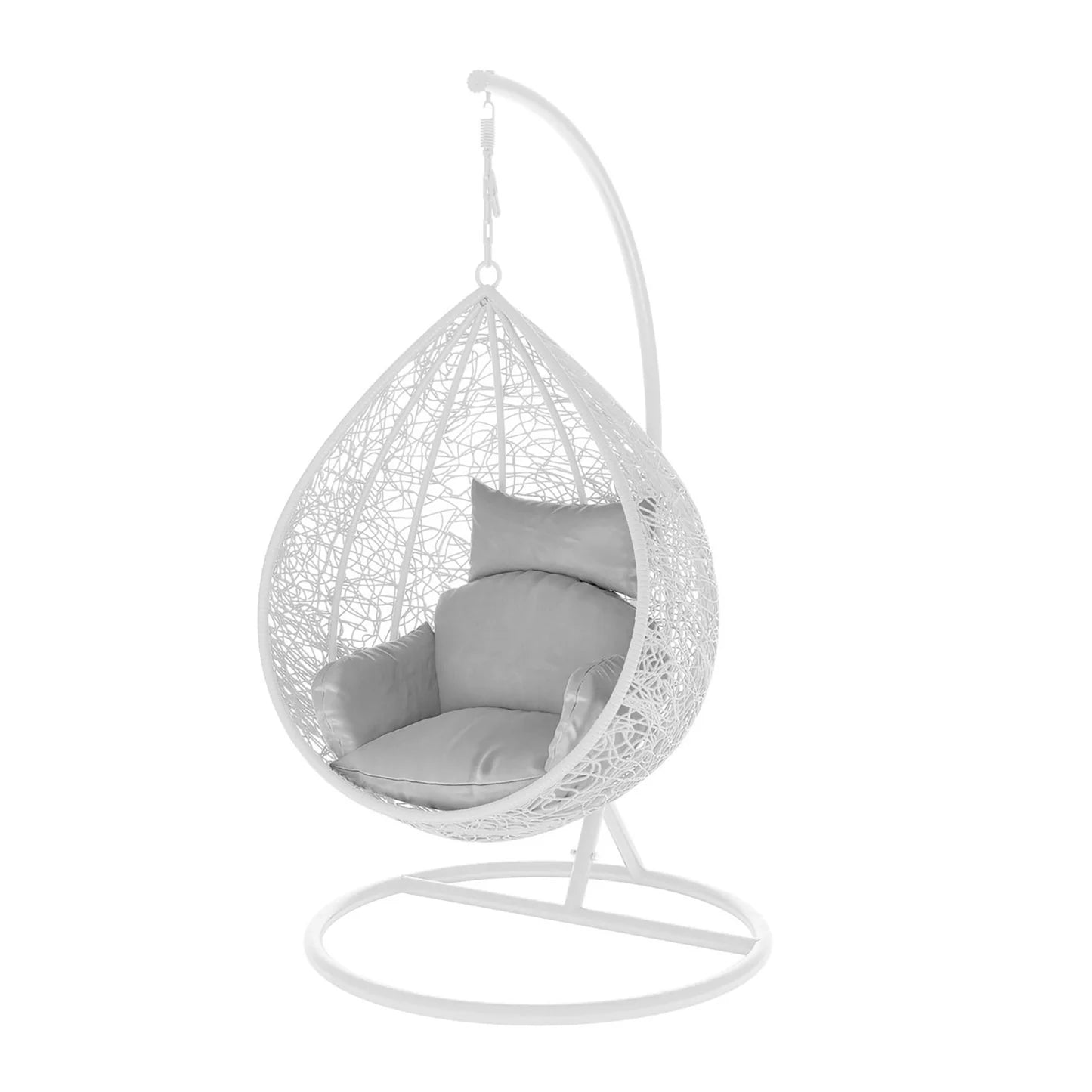 Large Outdoor Hanging Egg Chair – Black Wicker Pod Chair Beyond Living