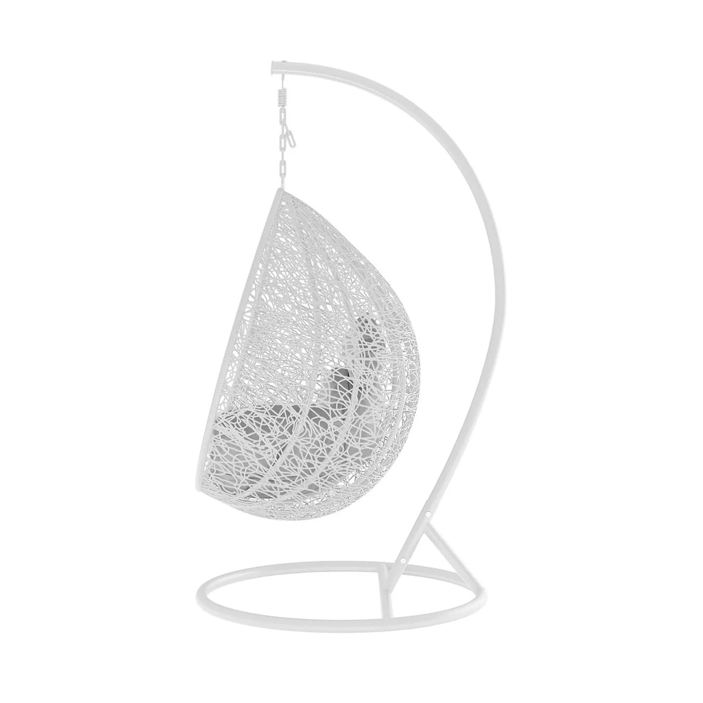 Large Outdoor Hanging Egg Chair – Black Wicker Pod Chair Beyond Living