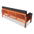 Luxo Meves Hardwood Outdoor Daybed Sofa & Cushion in Black Australia Beyond Living